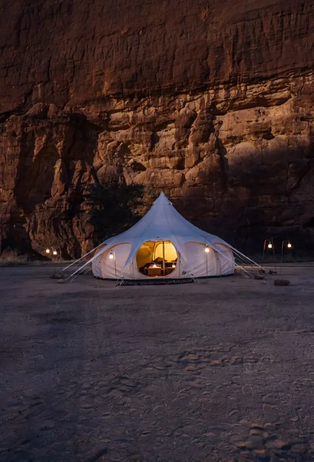 Warda Camp at night in the Ennedi